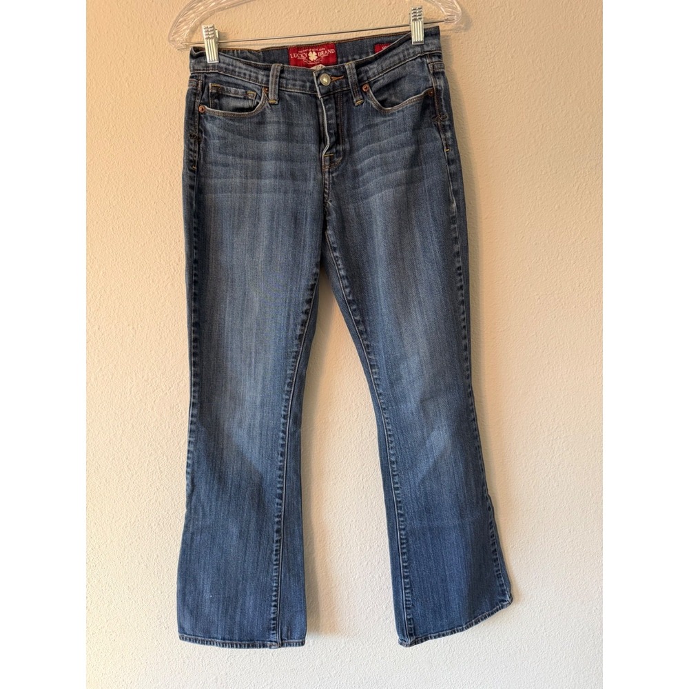 Women's Lucky Brand Sophia Boot Cut Denim Stretch Blue Y2K